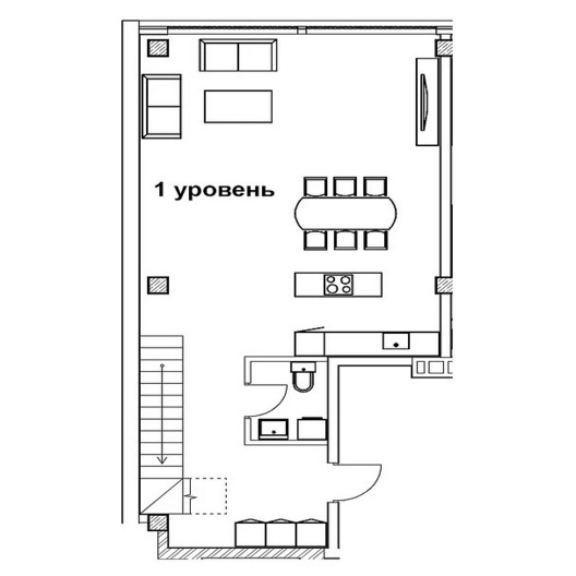 1-комнатная квартира 135.80 кв.м. в Коптево