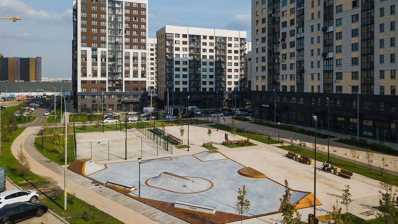 В ЖК «Испанские кварталы» заработал первый в Новой Москве скейт-парк